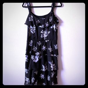 Black & white floral dress